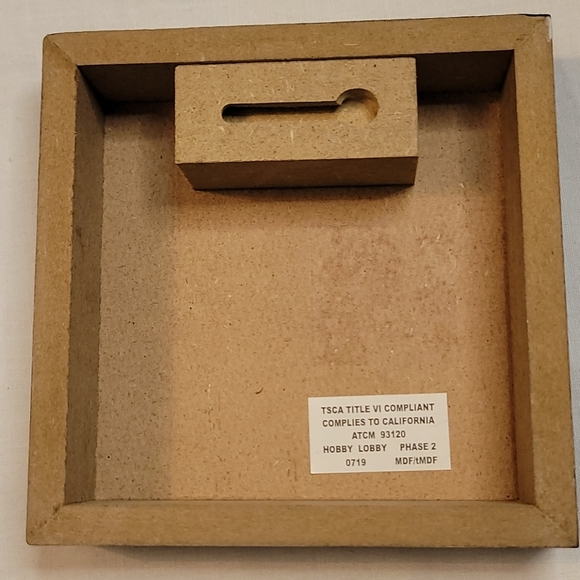 NEW Plaid & Leather "A" Wood Block Home Decor - Picture 13 of 17